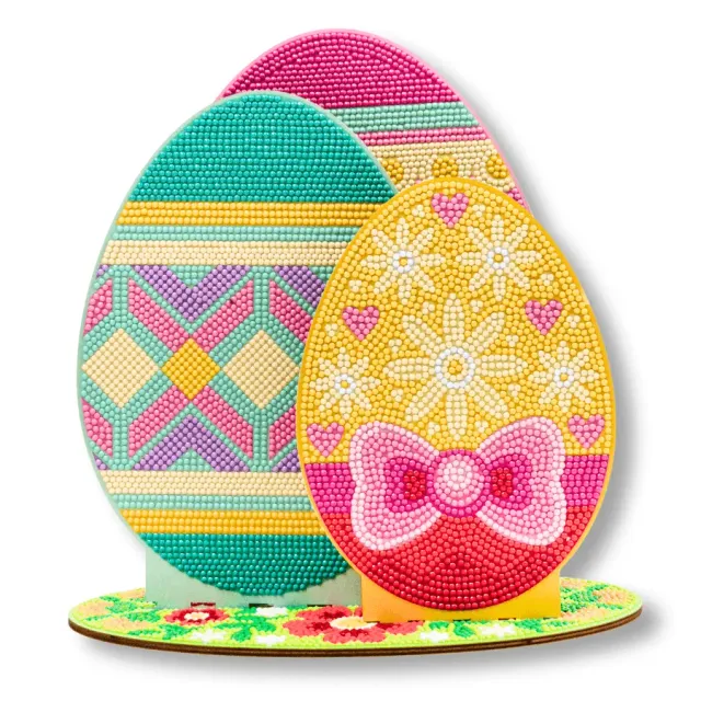 Craft Buddy Crystal Art Layered Eggs 3D decoratie Pasen