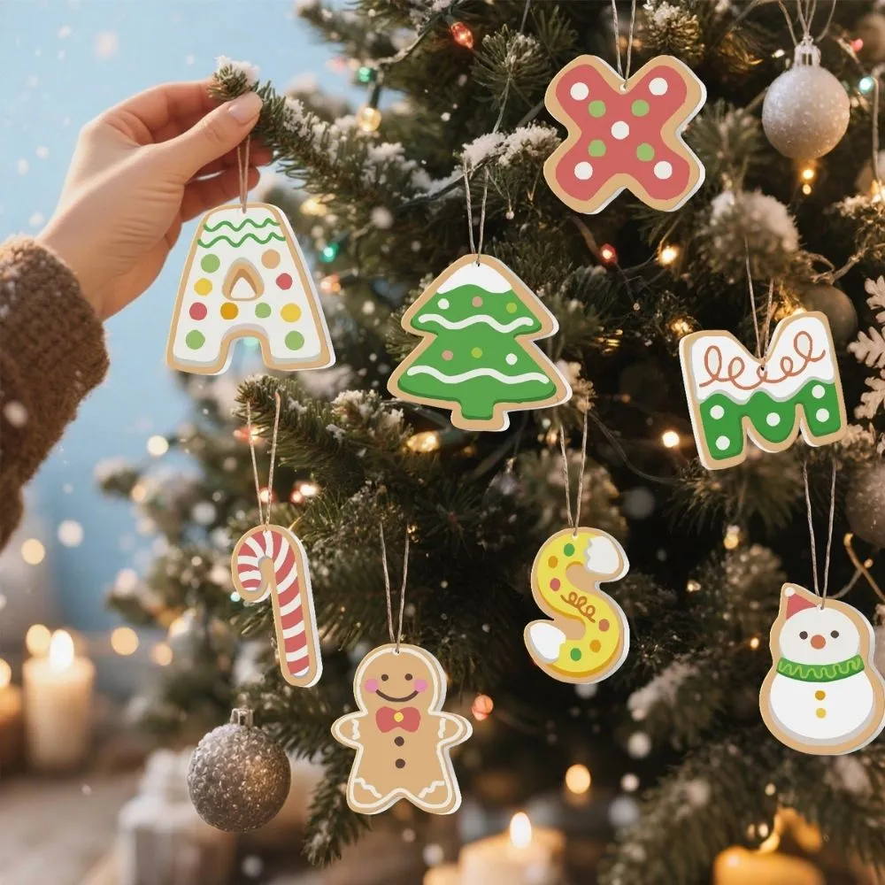 Figured'Art XMAS Letters kerstornamenten schilderen op nummers houten