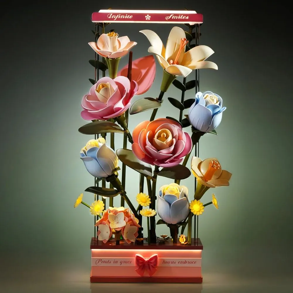 Figured'Art Bloeiende Boeketdoos 3D puzzel 26x24x46cm 263 stuks