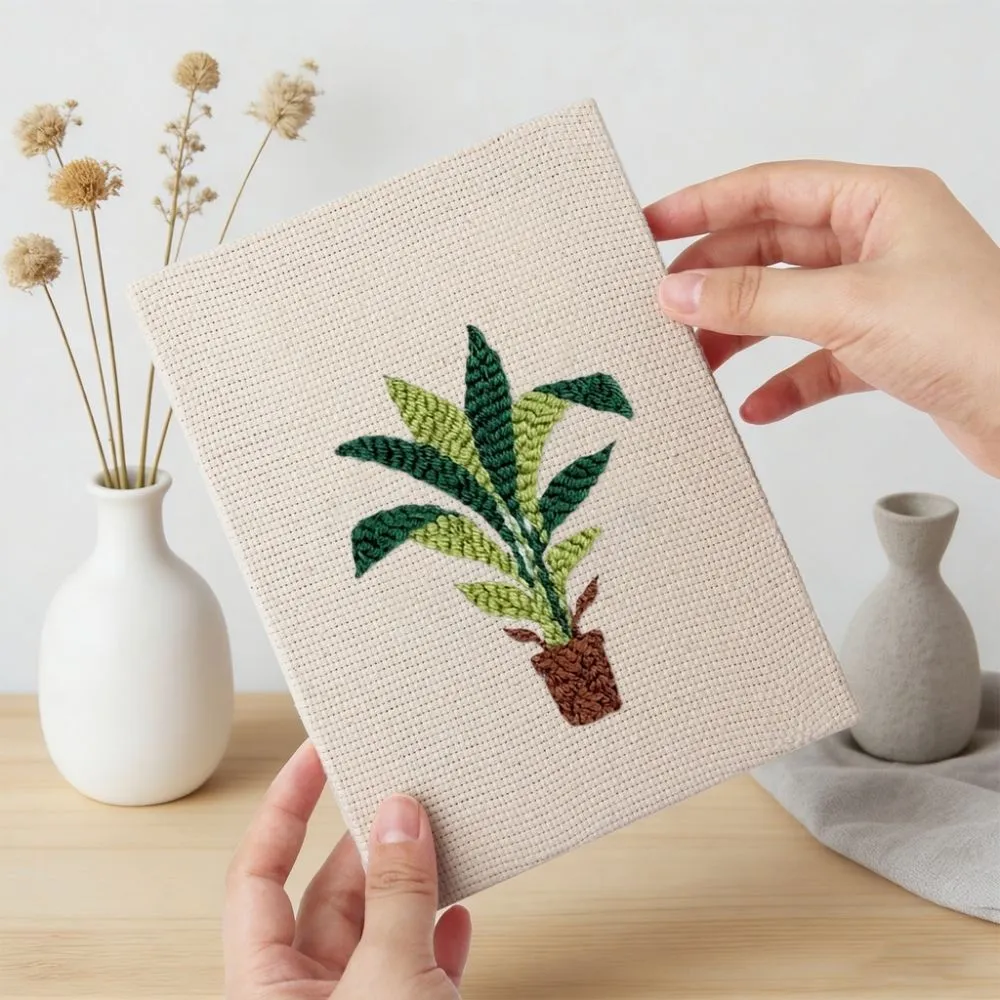 Figured'Art Stedelijke Jungle 2 punch needle set 4 stuks planten