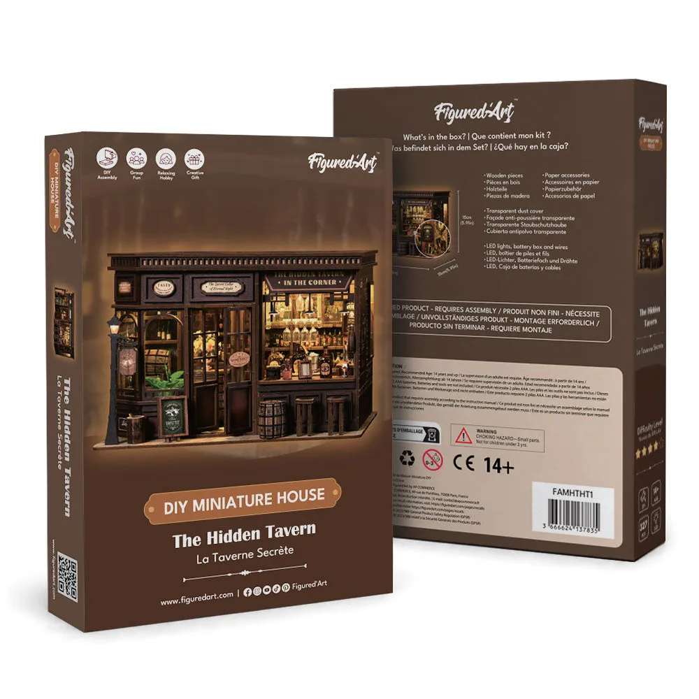 Figured'Art De Verborgen Taverne book nook 327-delig met led