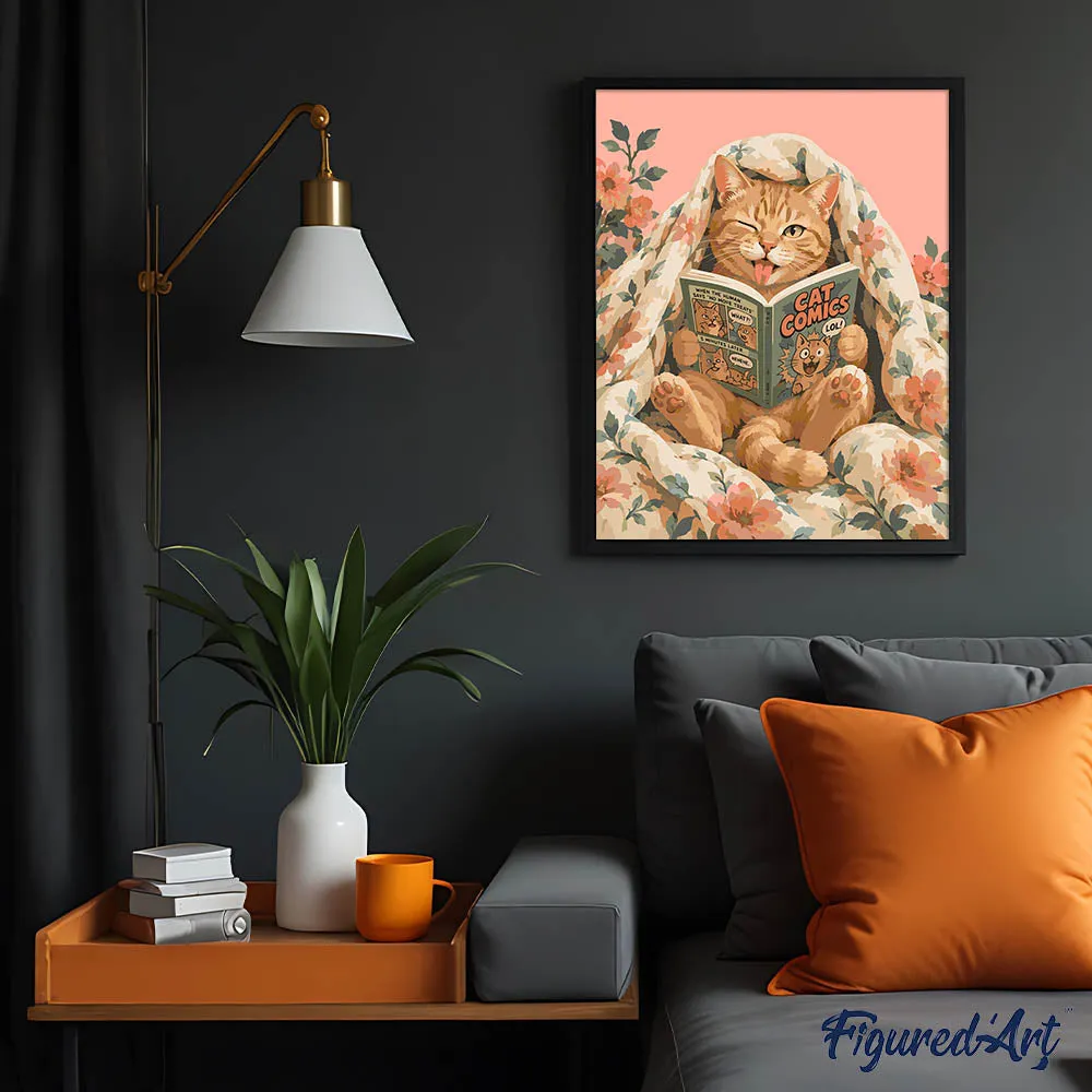 Figured'Art Kattenstrips schilderen op nummer 40x50 cm gemiddeld