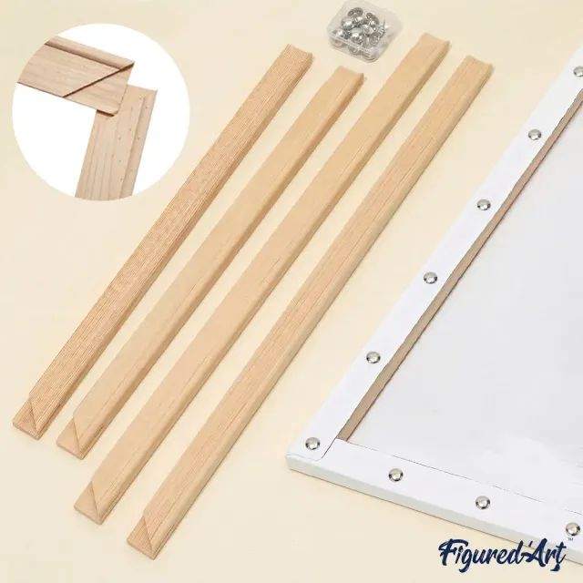 Figured'Art DIY houten frame 40x50 cm schilderen op nummer