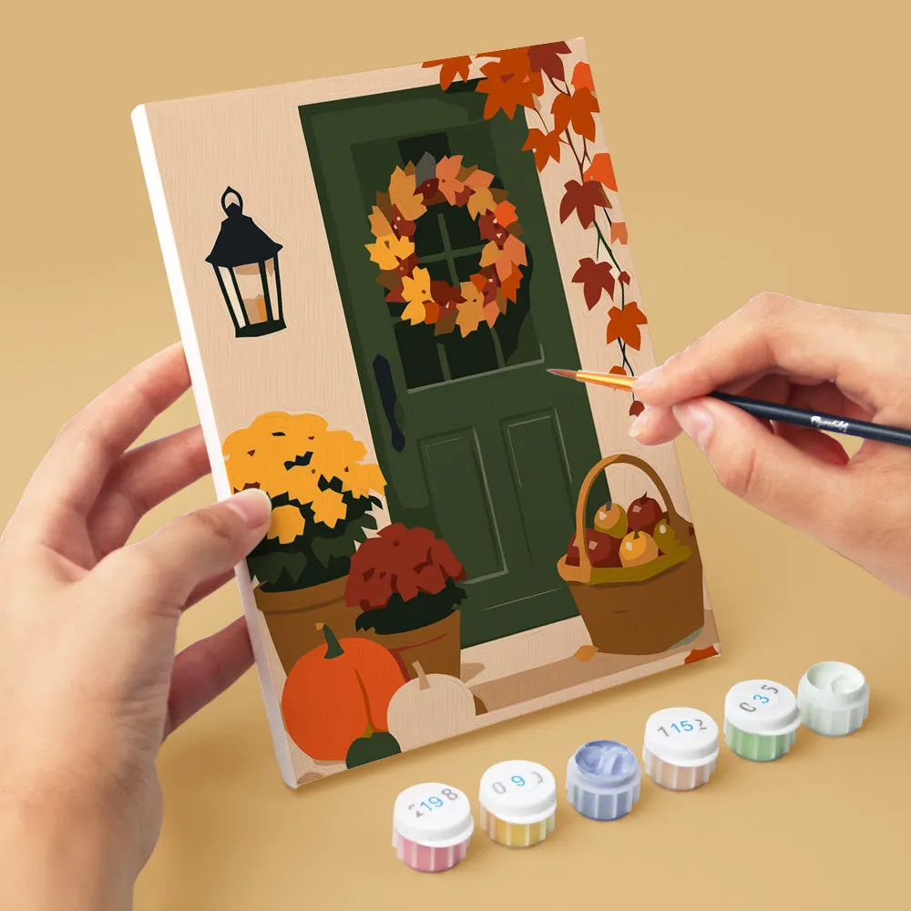 Figured'Art Mini Welkom herfst schilderen op nummer 15x20cm 6 stuks