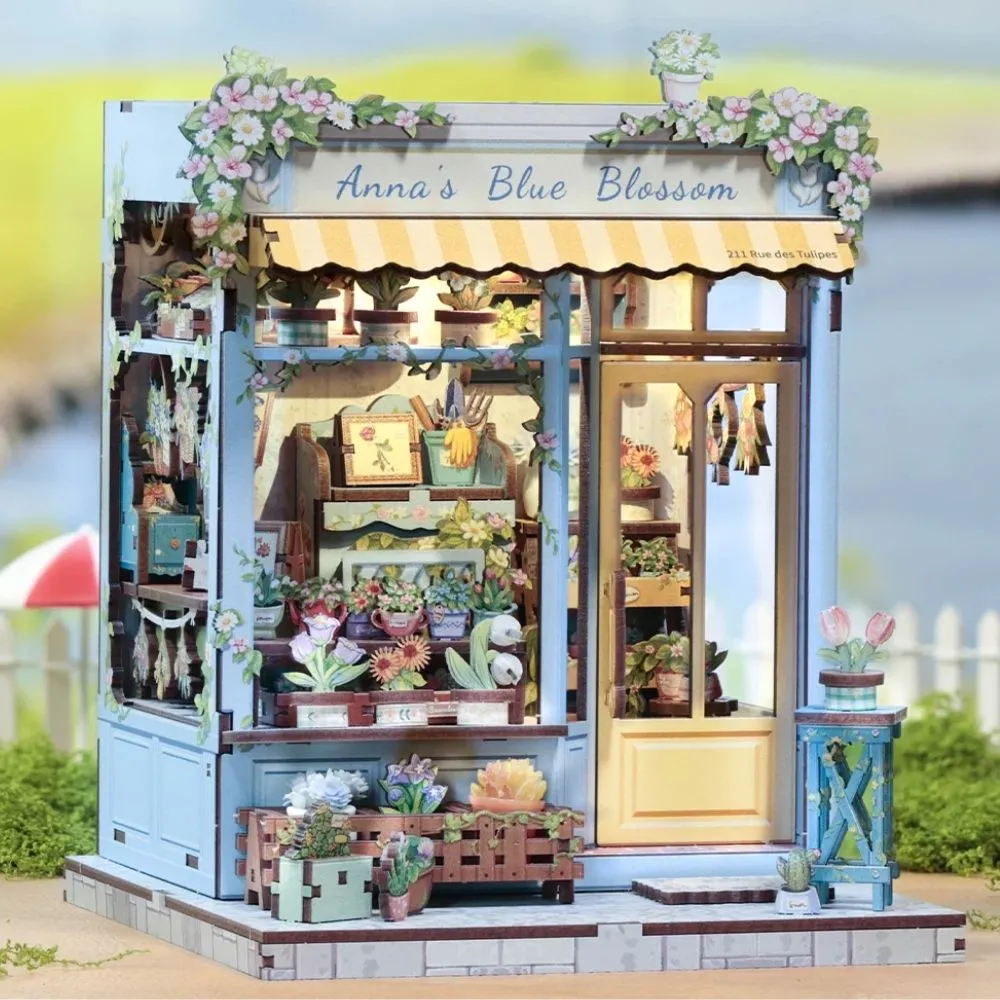 Figured'Art Anna's Blauwe Bloesem miniatuurhuisje 255-delig