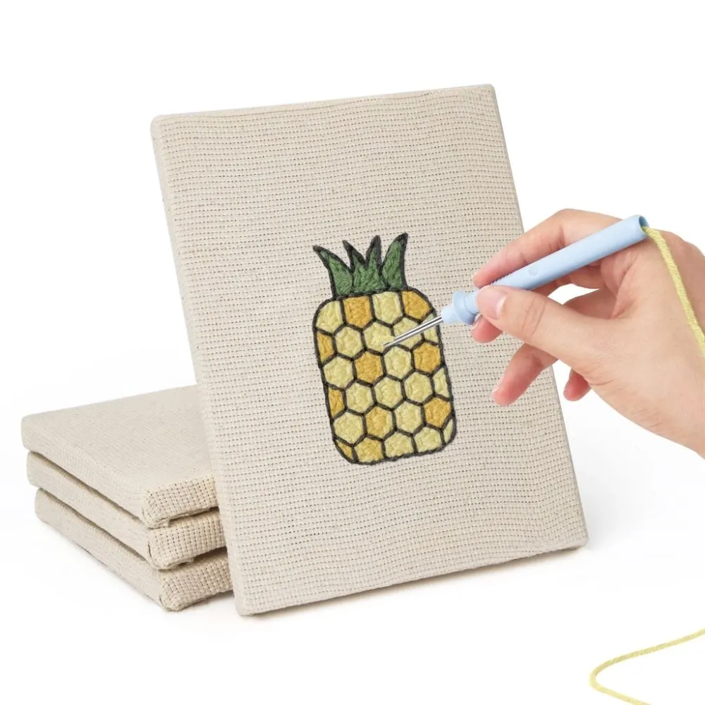 Figured'Art Fruitfeest 1 punch needle set 4 stuks 15x20 cm