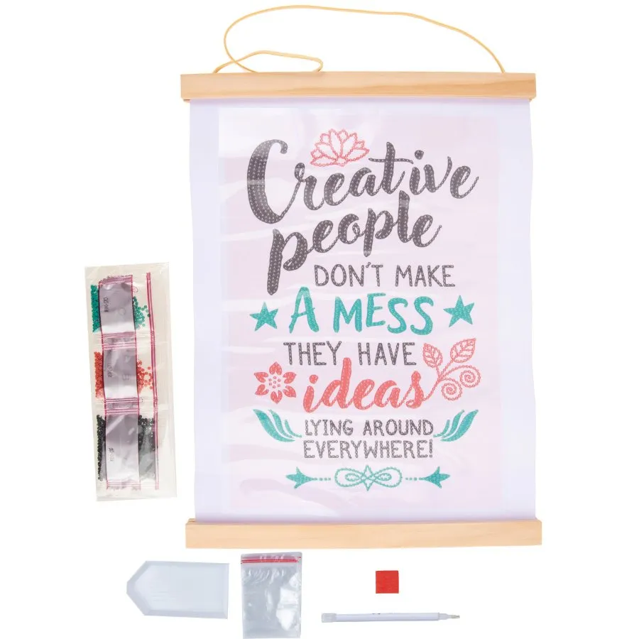 Craft Buddy Crystal Art Creative Magic mini rol 20x30cm spreuk