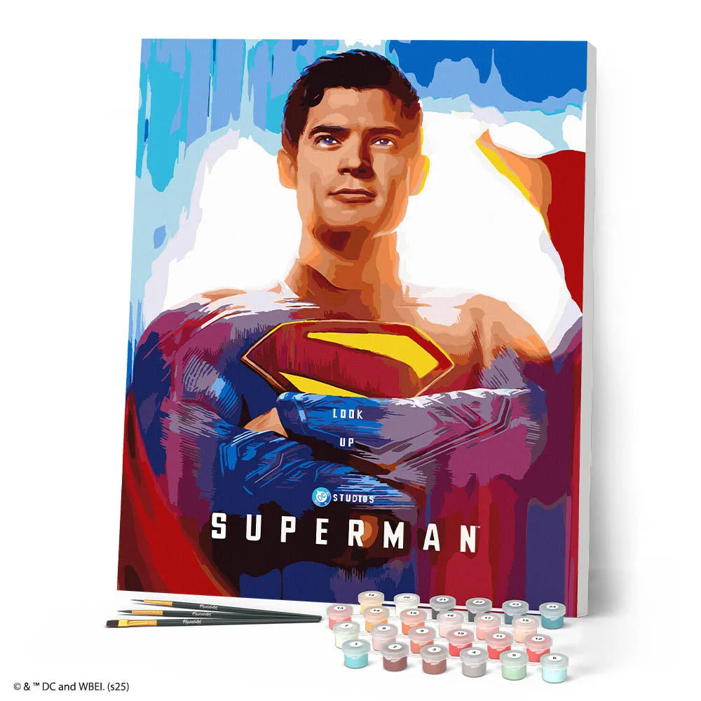 Figured'Art Superman 2025 Poster schilderen op nummer 40x50 cm