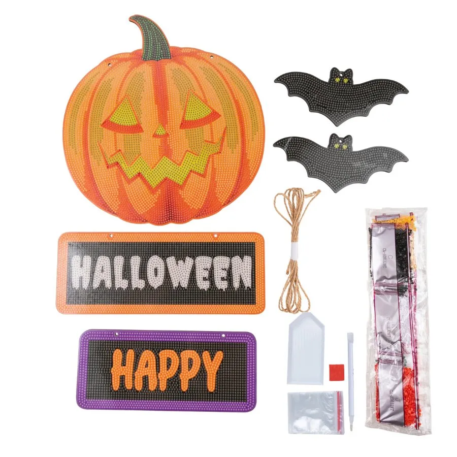 Craft Buddy Happy Halloween diamond painting hanger 30x50 cm