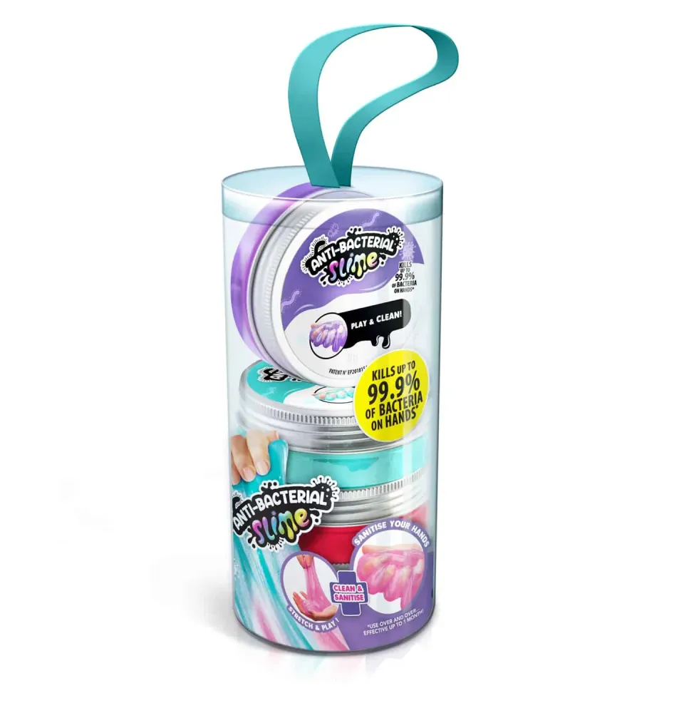 Canal Toys Antibacterial Slime 4 potjes slijm assorti