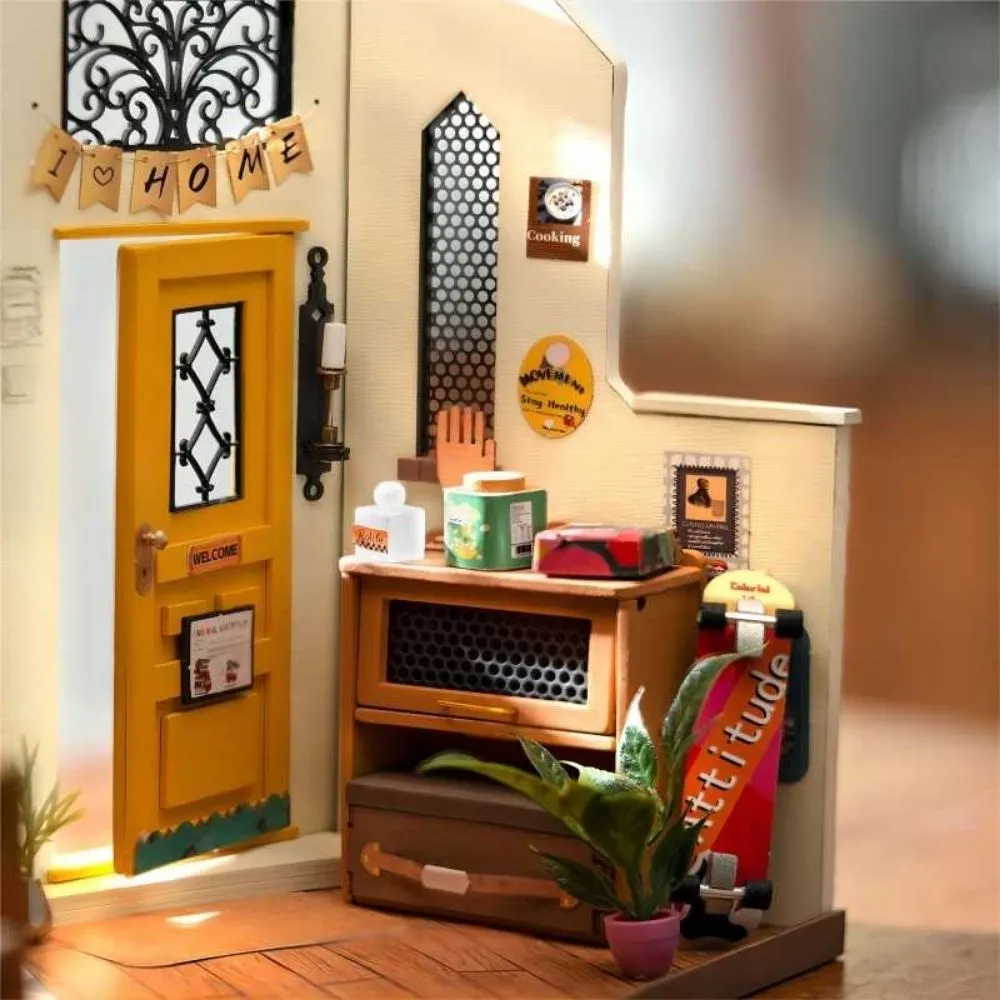 Figured'Art Gezellige Keuken miniatuurhuisje hout 1:18