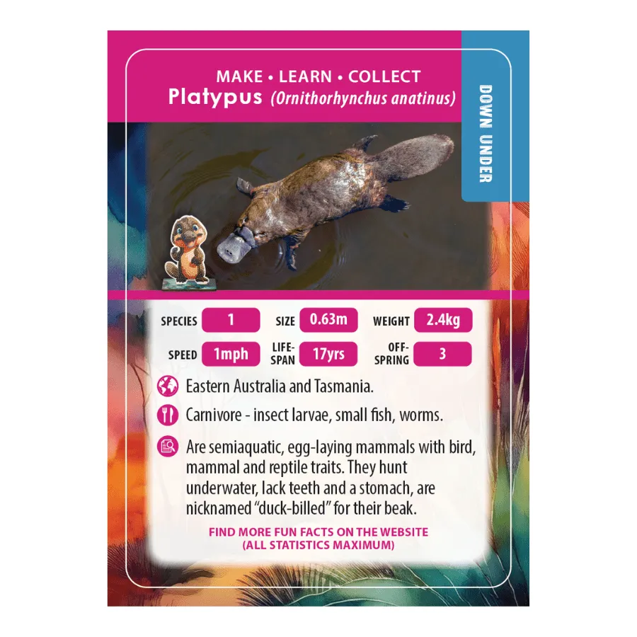 Craft Buddy Crystal Art Wildlife Buddies Platypus diamond painting figuur