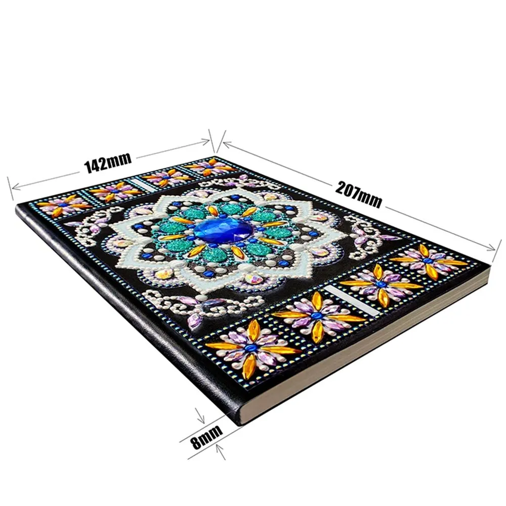 Figured'Art Blauwe Diamant diamond painting schrift A5 50 pagina's