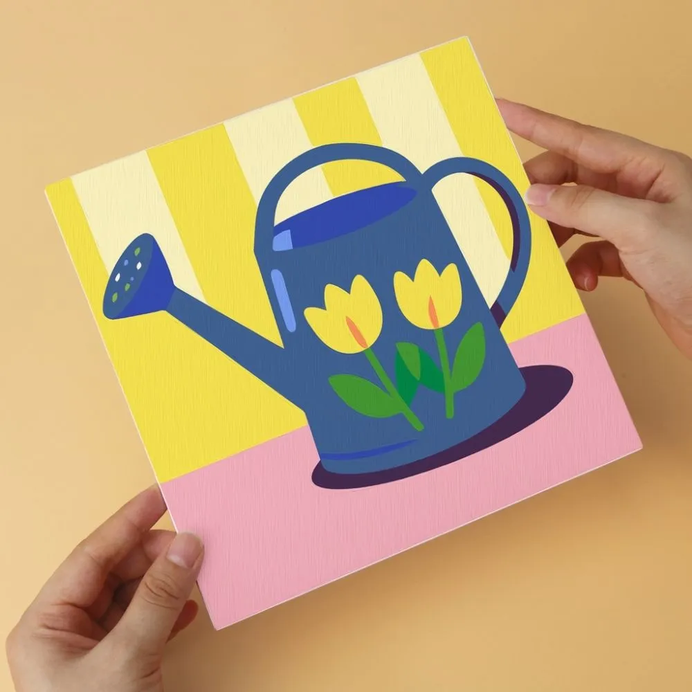 Figured'Art Mini Charme jaren zestig schilderen op nummer 20x20cm
