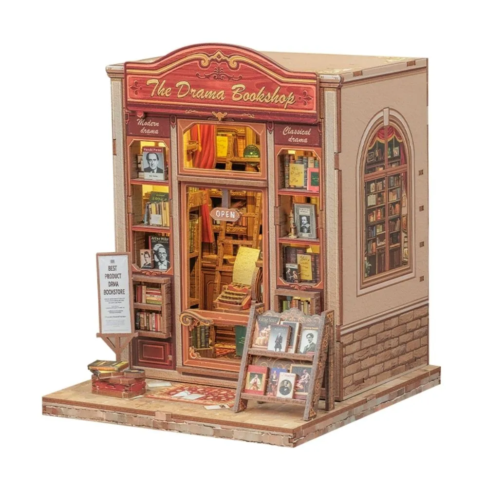 Figured'Art Theaterboekwinkel book nook bouwpakket 18x16cm