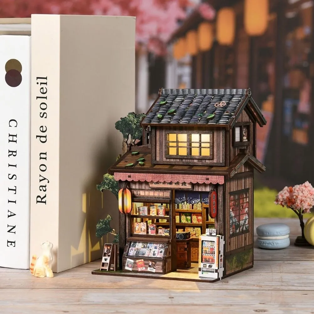 Figured'Art Miniatuurhuisjes De Shōwa-Winkel 3D Puzzel met LED