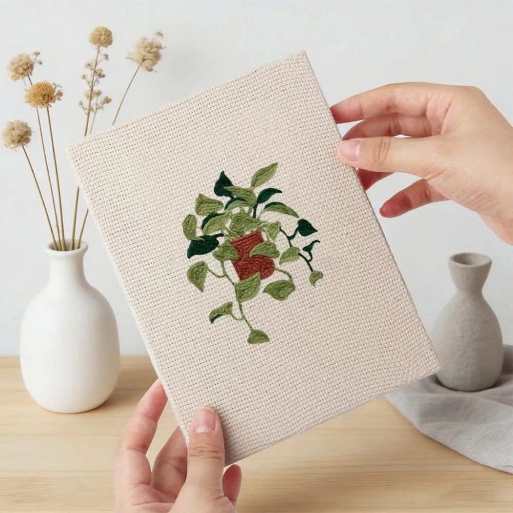 Figured'Art Botanische Schoonheid punch needle set 4 stuks frames