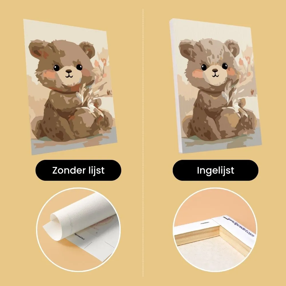 Figured'Art Mini Bosportretten 2 schilderen op nummer 15x20cm 6 stuks