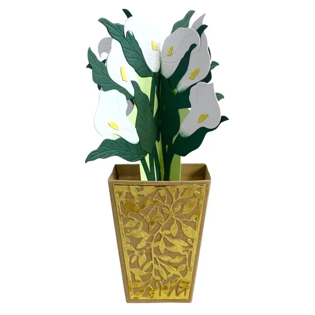Craft Buddy Beautiful Bouquet Cala Lilies snijmallen 12-delig wit