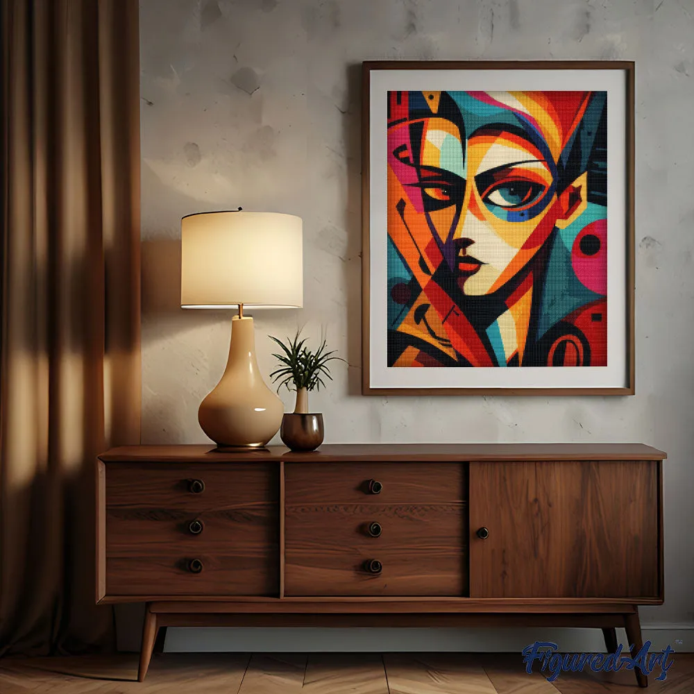 Figured'Art Gedurfd Abstract Portret diamond painting 40x50 cm abstract
