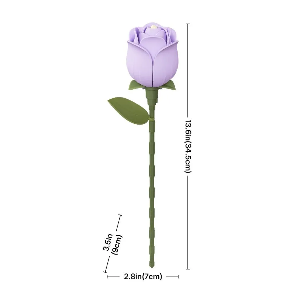 Figured'Art Lavendelkleurige Roos 3D Puzzel 37 Stukjes Bloem