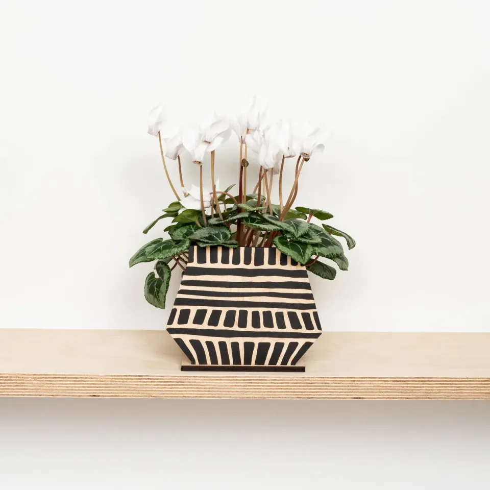 Studio Wald Pot Screen Cubes pothoes hout 25 cm