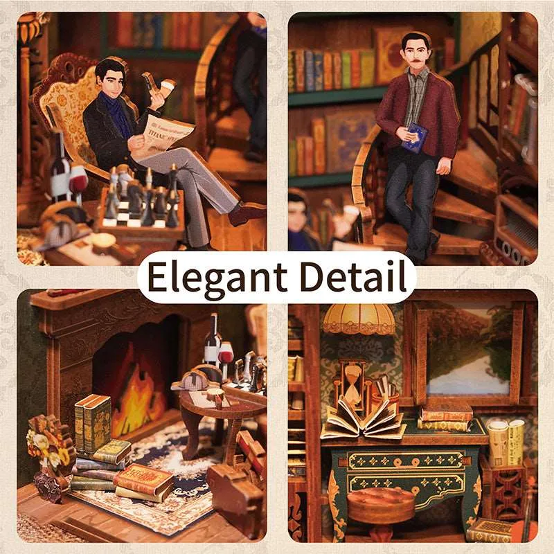 Figured'Art Viool Detectivebureau book nook 286 delen met licht