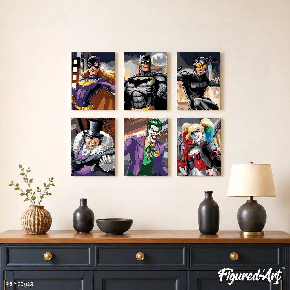 Figured'Art Batman mini schilderen op nummer 15x20 zonder lijst