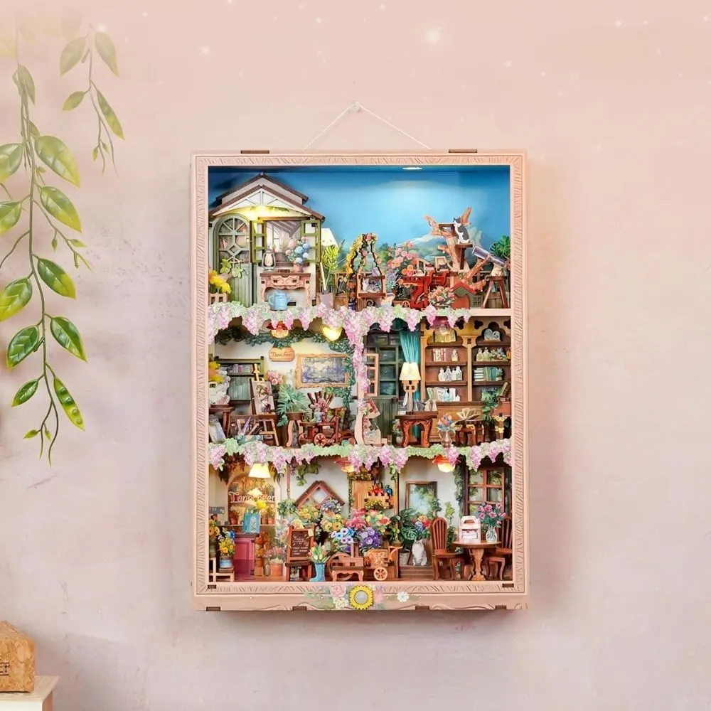 Figured'Art Bloeitijd book nook bouwpakket 31,9x23,5x9 cm