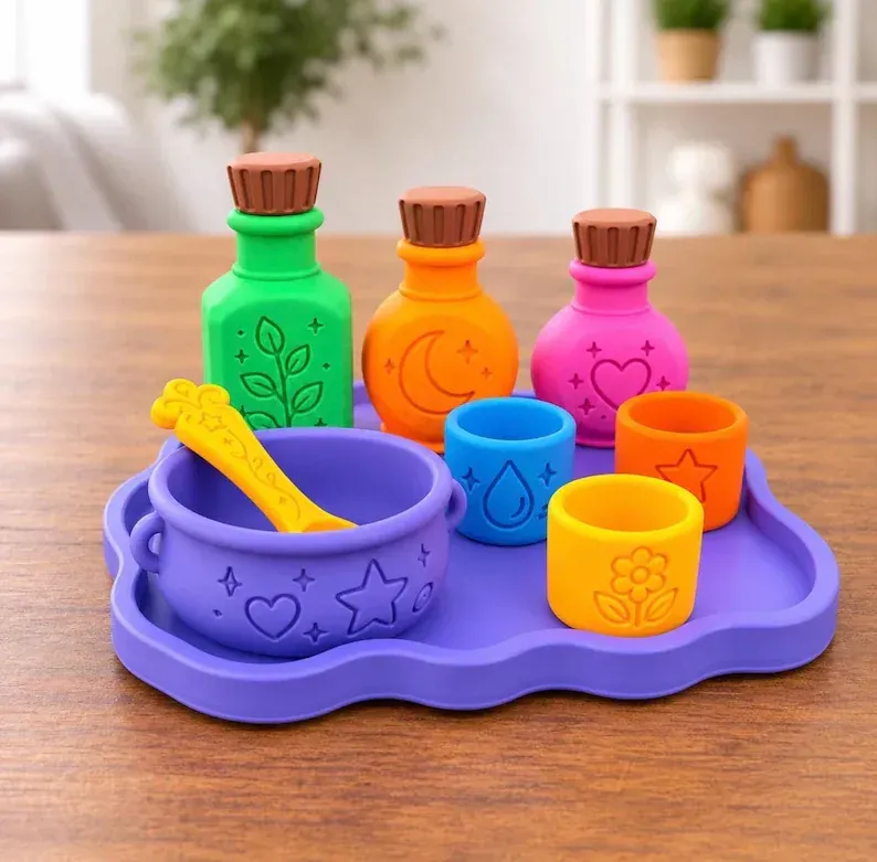 Workshops Houtbranden Playtray Halloween potion set sensorisch
