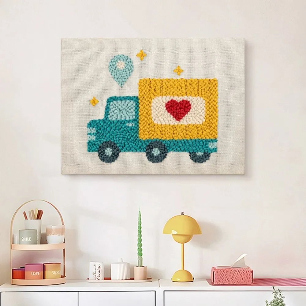 Figured'Art Liefdesbezorging Punch Needle Pakket 20x30cm Katoen