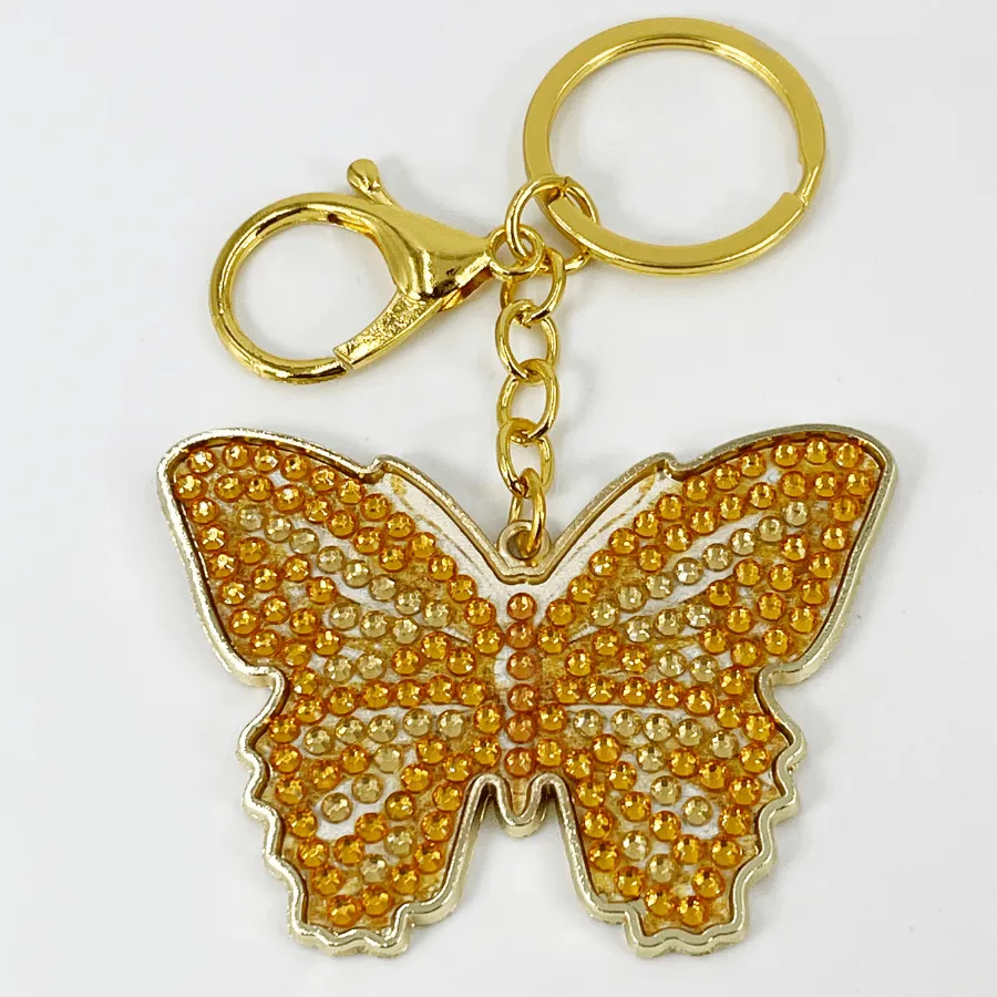 Craft Buddy Crystal Art Bonnie Butterfly sleutelhanger metaal