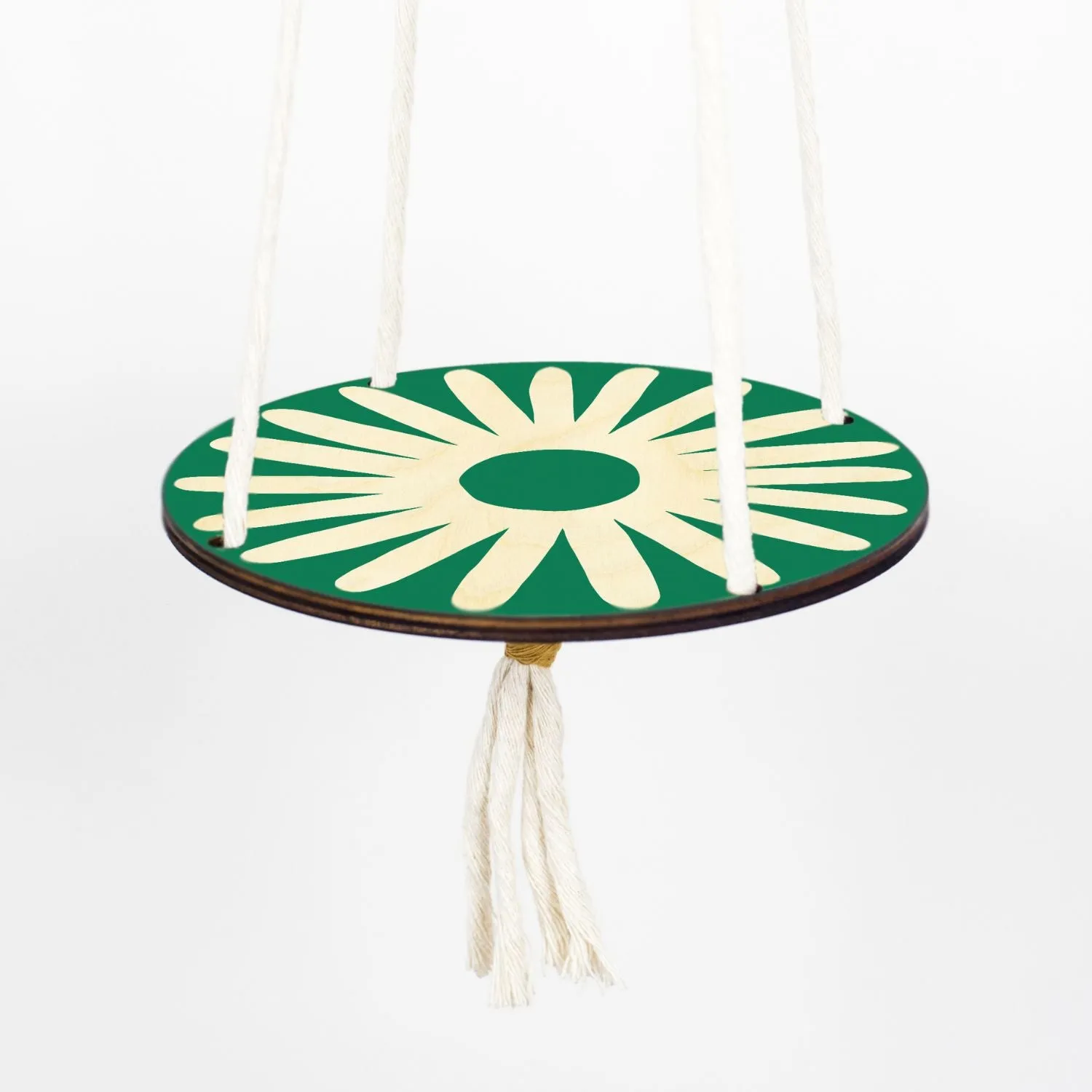 Studio Wald Daisy planten hanger hout 20 cm groen