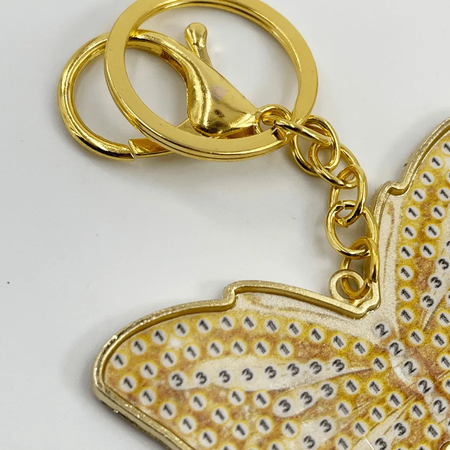 Craft Buddy Crystal Art Bonnie Butterfly sleutelhanger metaal