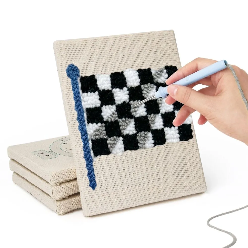 Figured'Art Punch Needle Stedelijke Iconen 2 borduurset 15x20cm 4 stuks