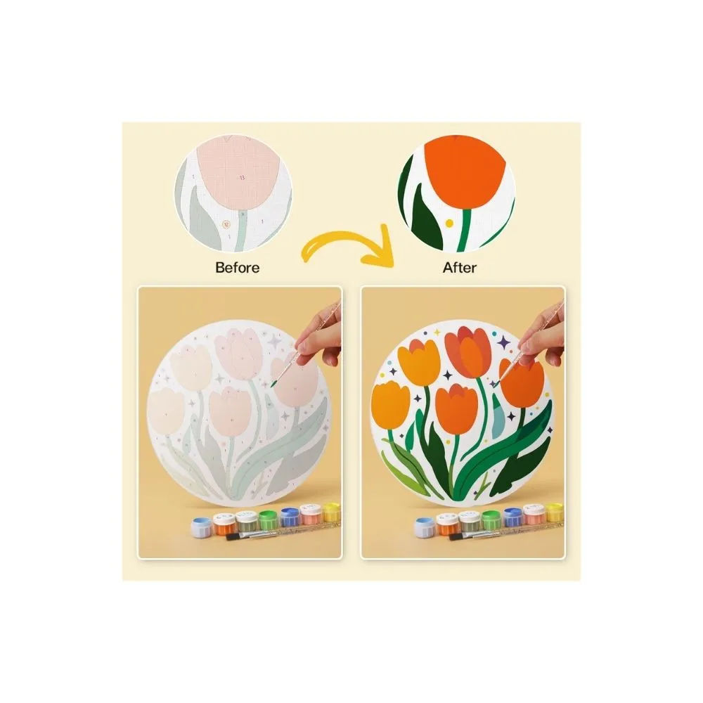 Figured'Art Mini Bloei-collectie schilderen op nummer 6 schijven