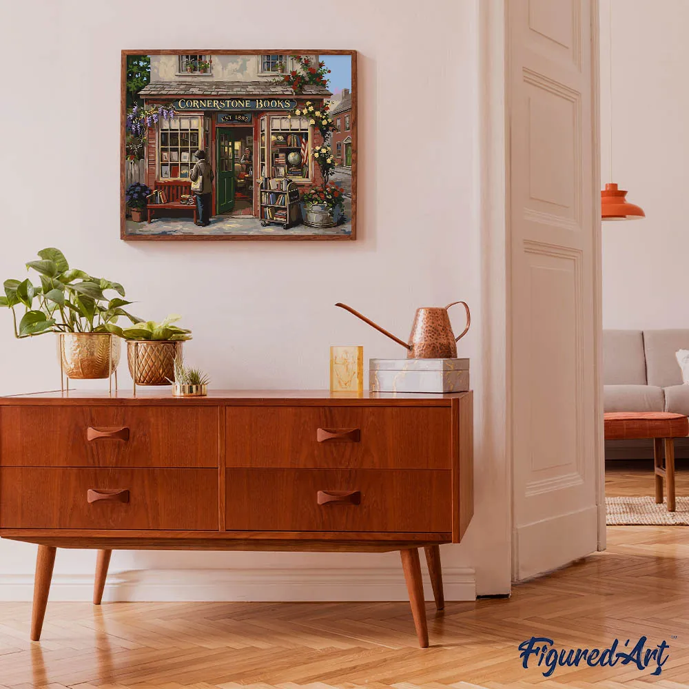 Figured'Art Toevluchtsoord voor Lezers schilderen op nummer 40x50cm