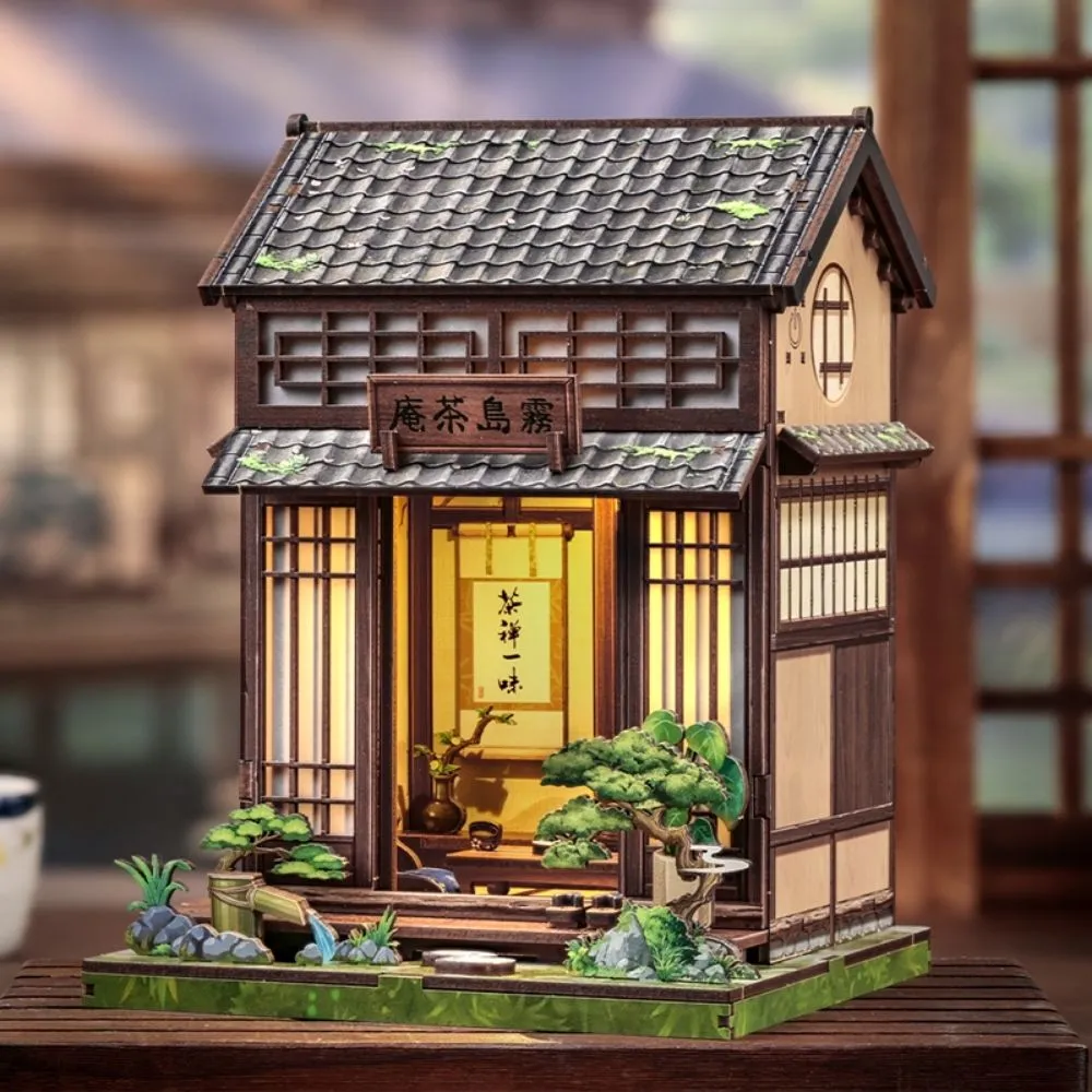 Figured'Art Kirishima Theesalon miniatuurhuisje 19x14 cm met led