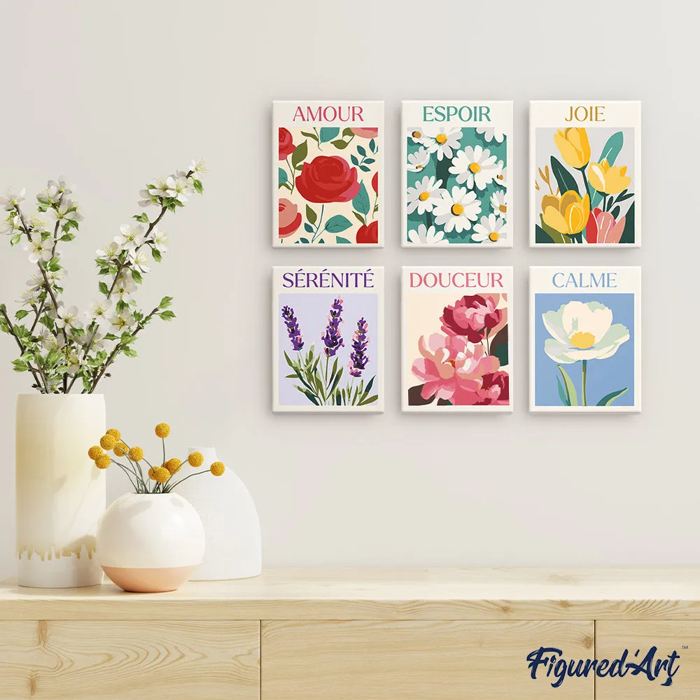 Figured'Art Mini Bloemen van Geluk schilderen op nummer 6x 15x20cm