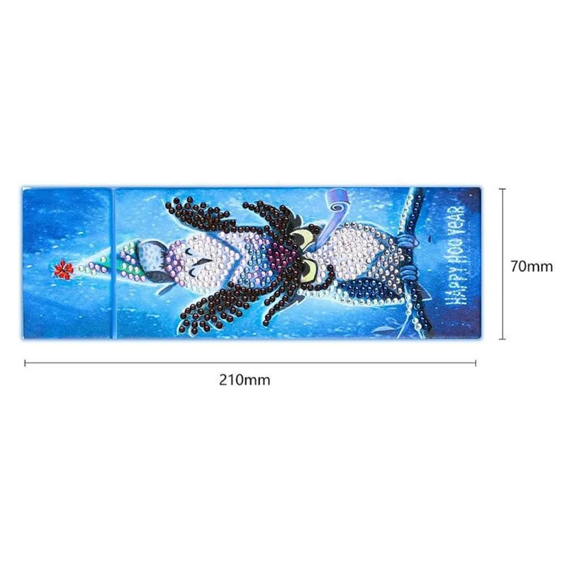 Figured'Art Uilen diamond painting pendoos 21x7x3 cm