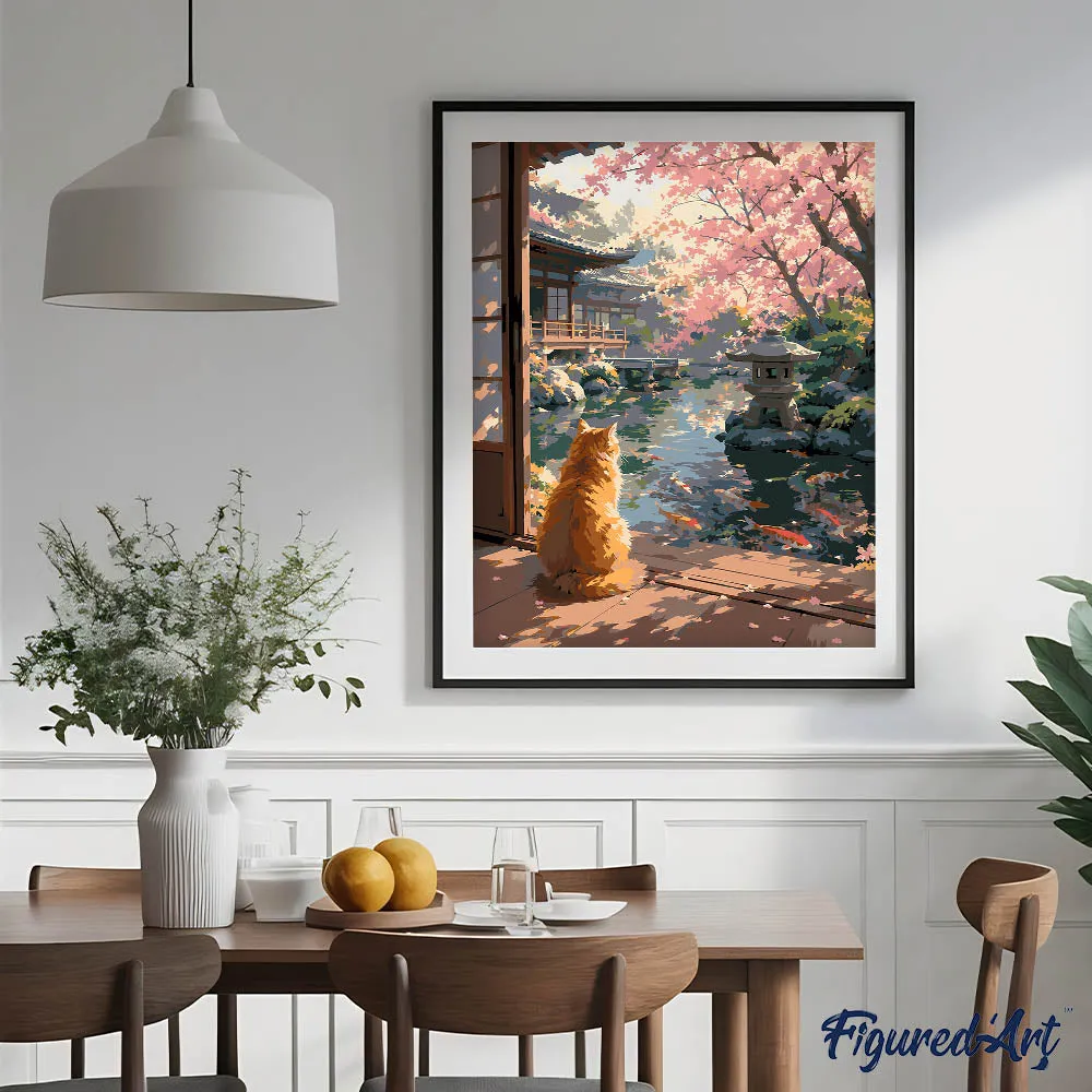 Figured'Art Kersenbloesemblaadjes schilderen op nummer 40x50cm kat