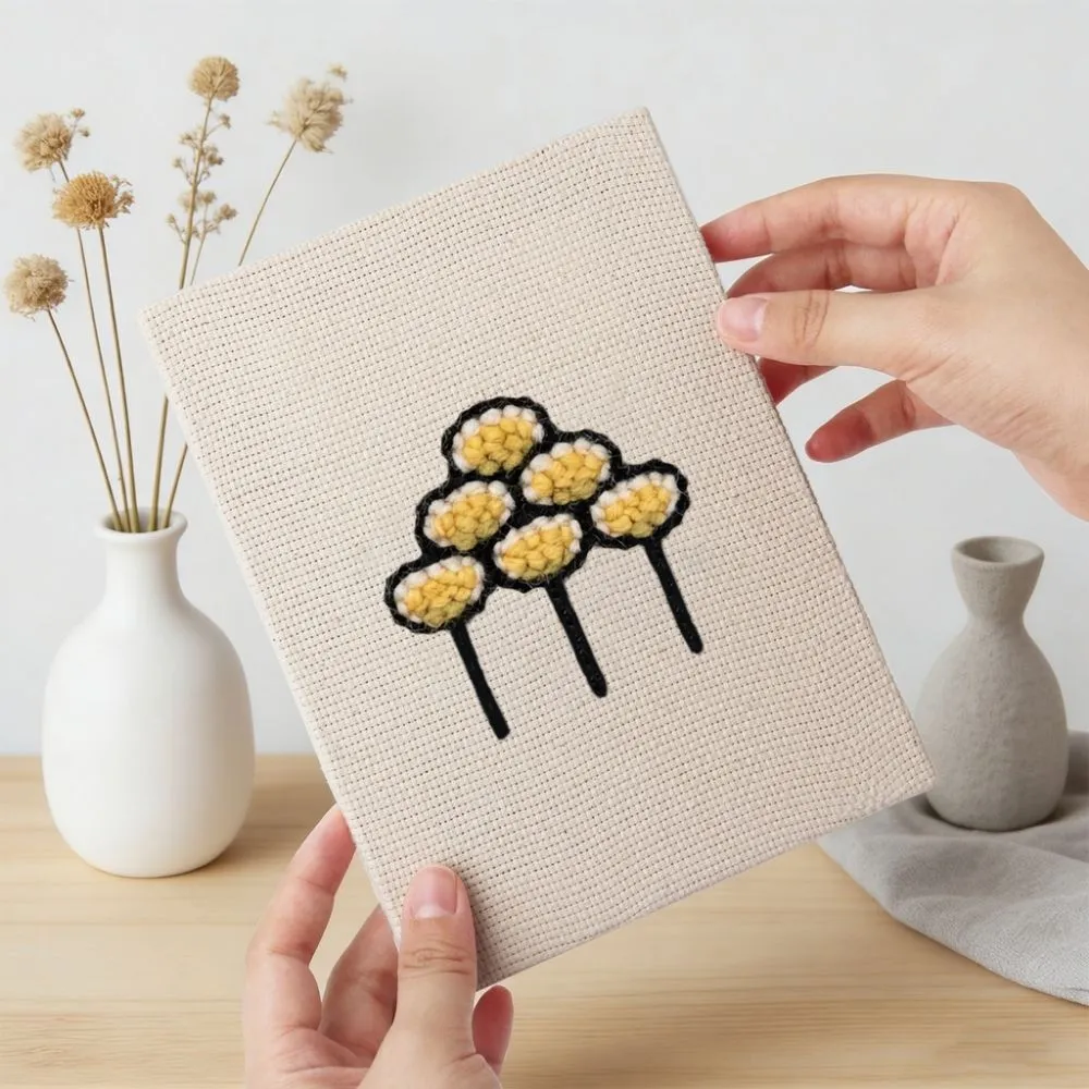 Figured'Art Bakkerij Lekkernijen punch needle set 4 stuks 15x20