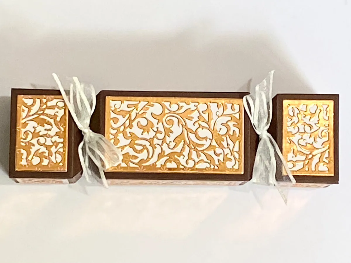 Craft Buddy Scroll Flourish cracker snijmallen stencil 4 stuks