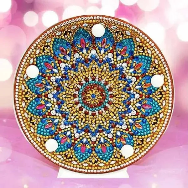 Figured'Art Ster Mandala LED-lamp diamond painting 15cm sfeerlicht