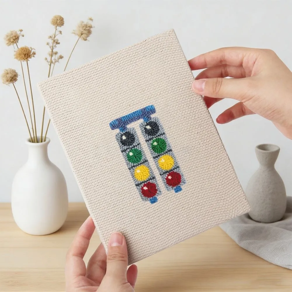 Figured'Art Stedelijke Iconen 3 punch needle set 4 stuks 15x20cm