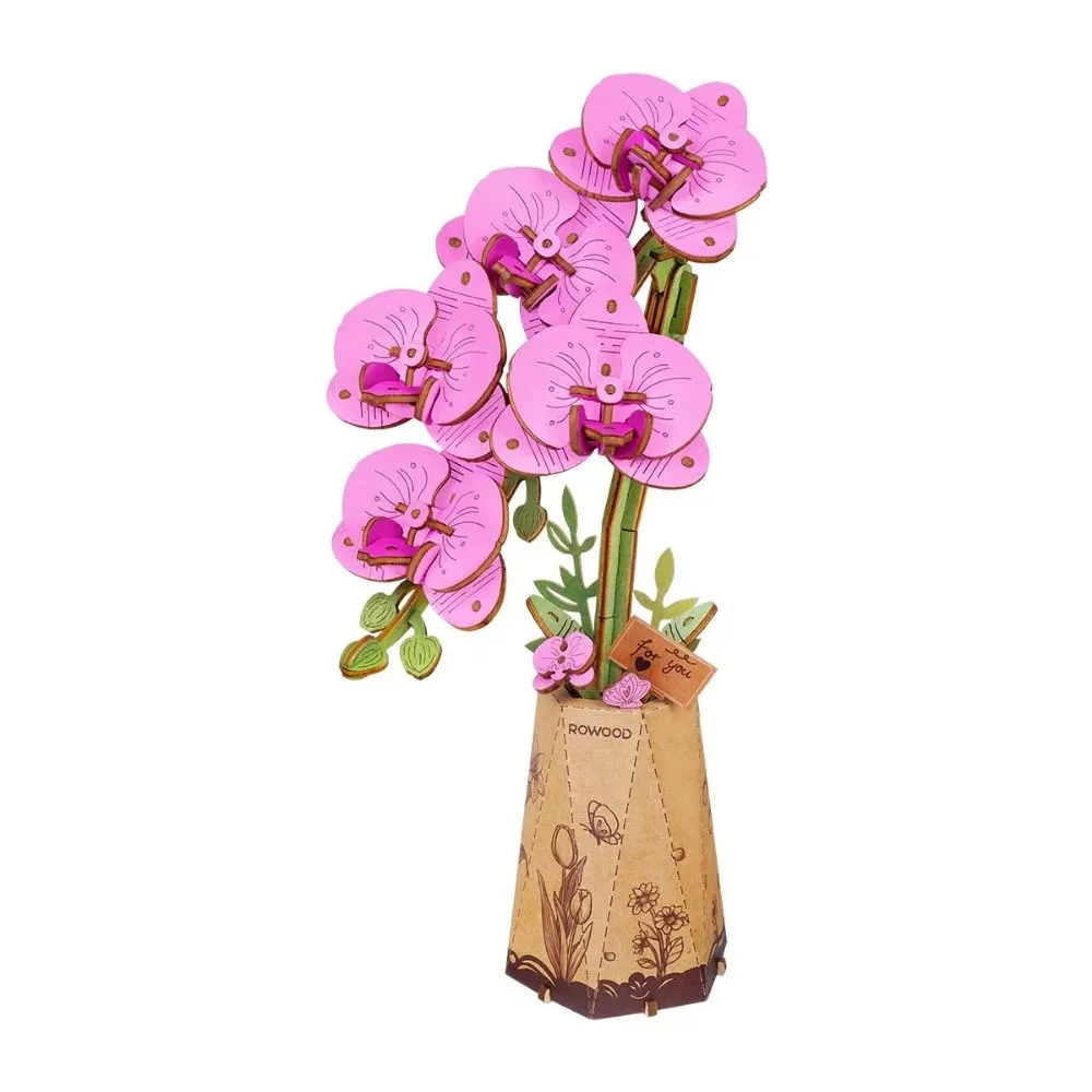 Figured'Art Paarse Mottenorchidee 3D puzzel 102 stukjes
