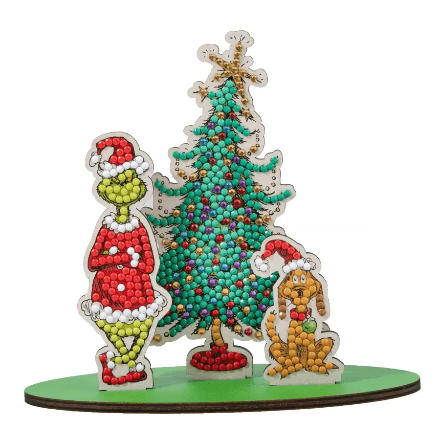 Craft Buddy Crystal Art Grinchmas Time 3D-scène 15x7x13,5 cm