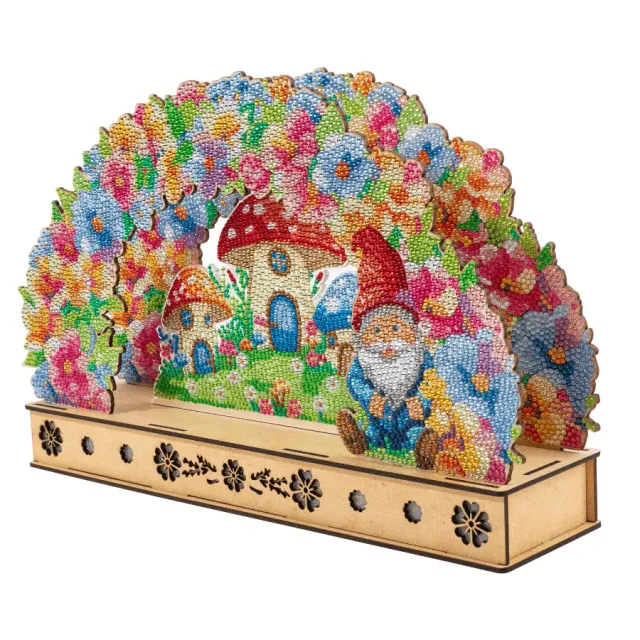 Craft Buddy Crystal Art Light Up Floral Burst 3D LED Scene