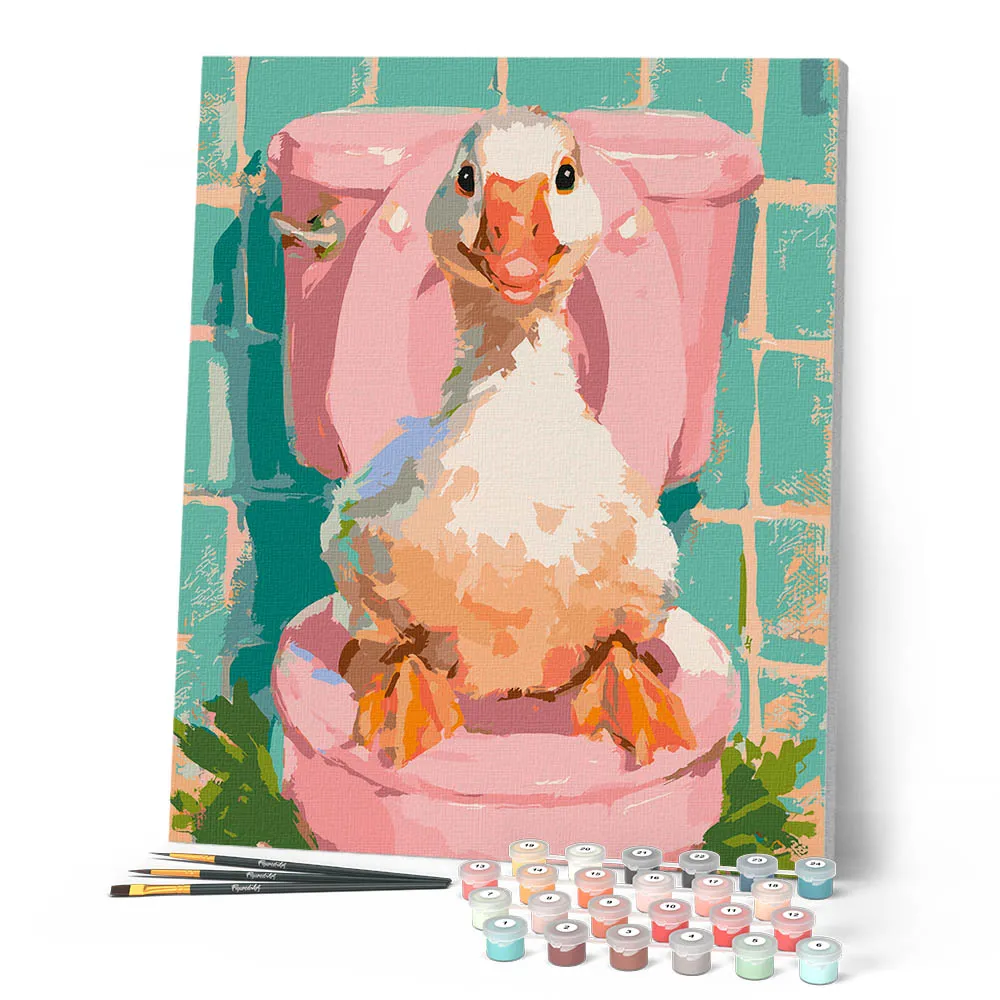 Figured'Art Hertogin van de Bubbels schilderen op nummer 40x50