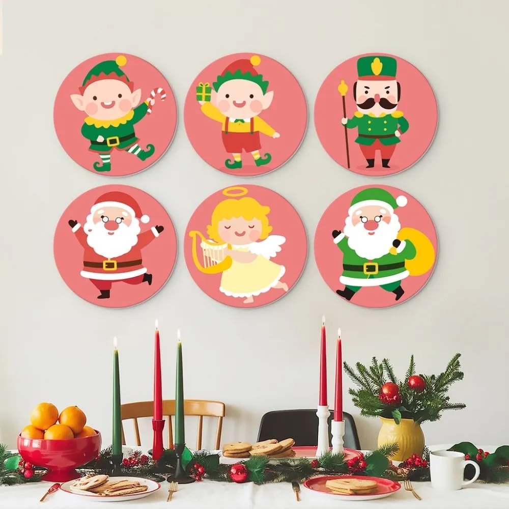 Figured'Art Mini Serie Kerstpersonage schilderen op nummer 6x Ø20cm kerst